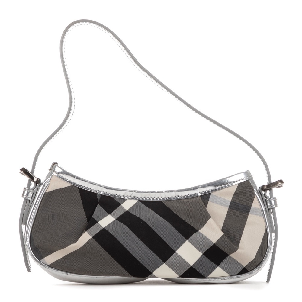 Y2K Burberry Beat Check Small Shoulder Bag